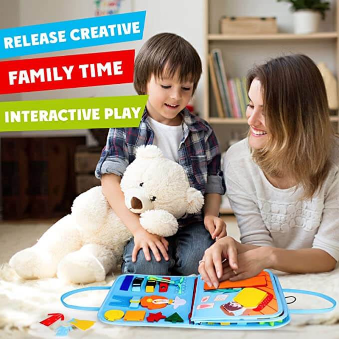 DreamBabies™ | 35 in 1 Montessori Busy Board for Toddlers
