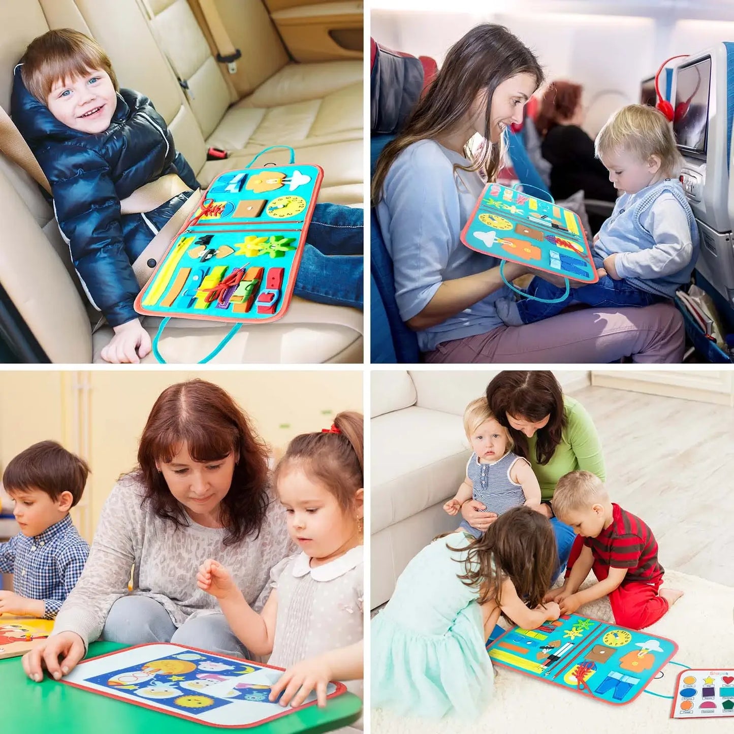DreamBabies™ | 7 in 1 Montessori Busy Board for Toddlers
